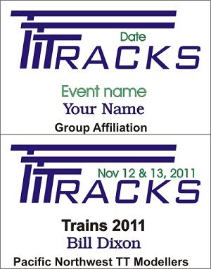 TT Tracks name tags